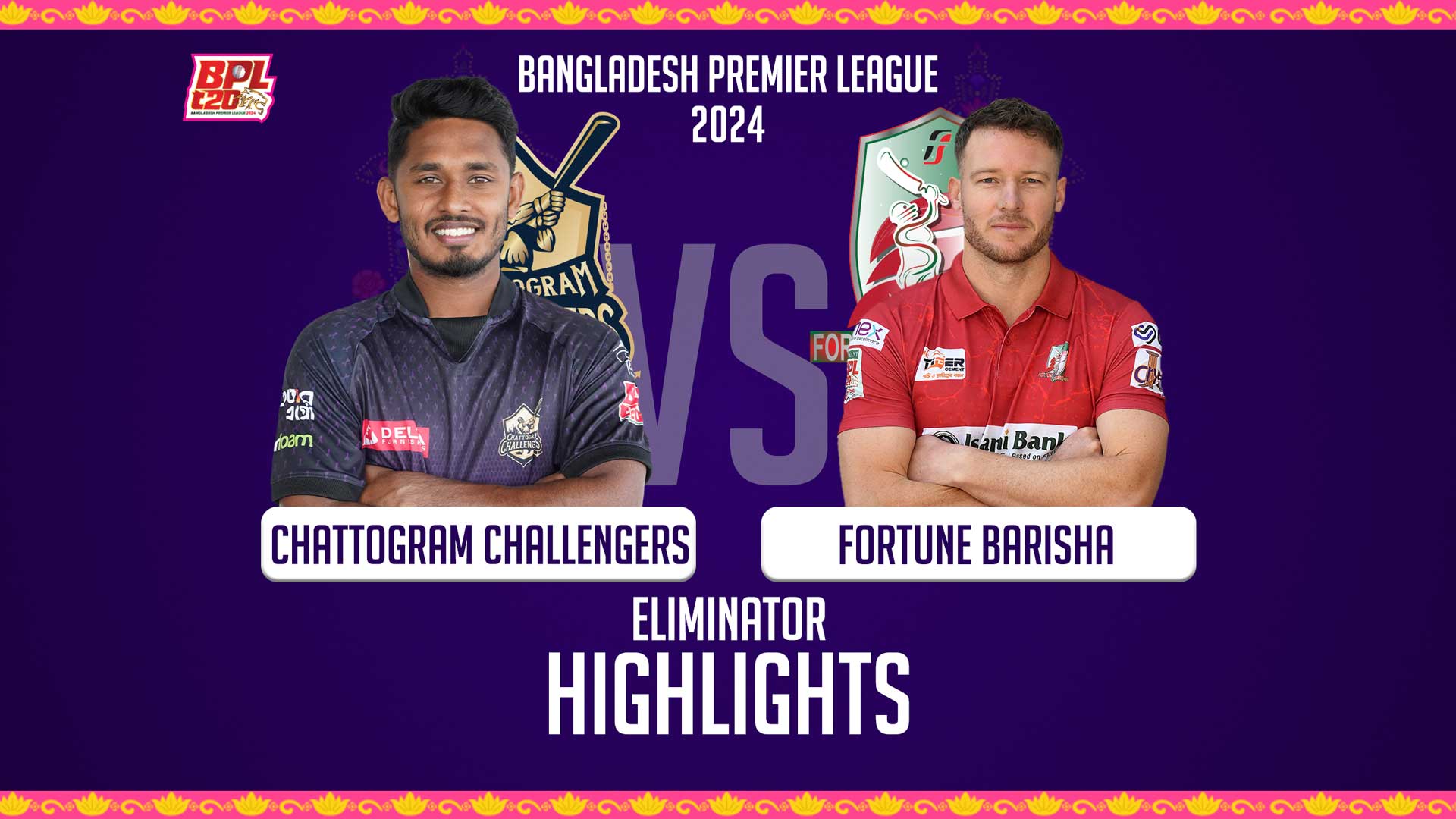 Chattogram Challengers vs Fortune Barishal || Eliminator